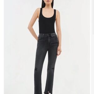 Jonathan Simkhai Charcoal Flare Jeans nwt